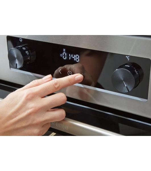 Плита электрическая Gorenje GEC5C41SG серый, конфорок 4 электрических, духовка 70 л, 50 см x 85 см x 59.4 см (без крышки)