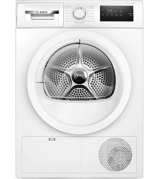 Сушильная машина Bosch WTH85VL5SN белый, 7 кг, сушка - конденсационная, программ - 15, 59.8 x 84.2 x 66.5 см