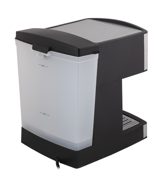 Кофеварка рожковая Endever Costa-1060 черный/стальной, исп. кофе - молотый, 1.6 л, 1000 Вт, 20 бар