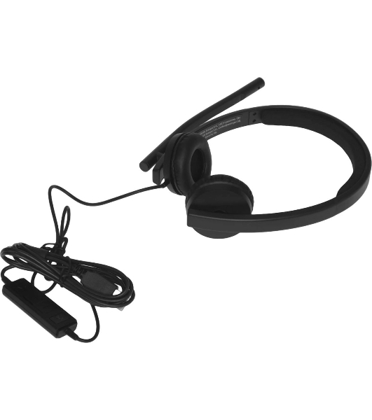 Гарнитура Logitech USB Headset H570e Stereo чёрный, проводная, USB