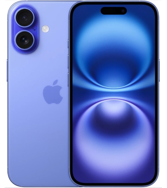 Смартфон Apple iPhone 16 A3287, 8/128Gb, ультрамарин