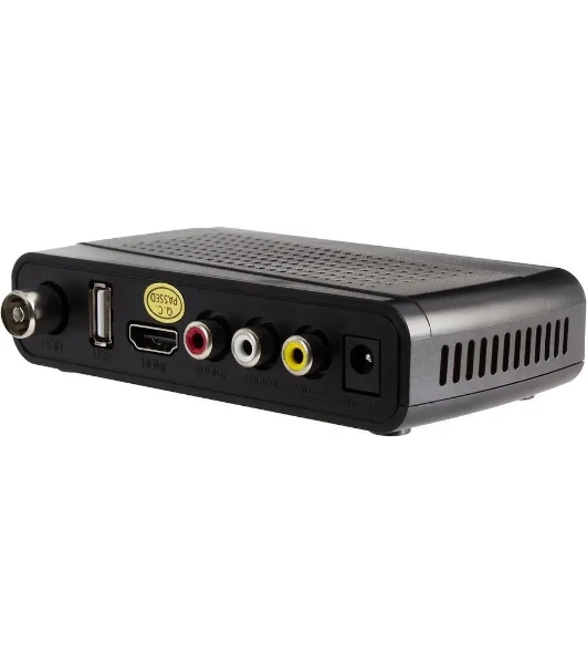 Приставка для цифрового ТВ Hyundai H-DVB520 черный + WiFi-адаптер, DVB-T2, DVB-T, DVB-C, HDMI, USB 2.0 х2