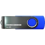 Флешка USB More Choice MF64-4 Blue (4610196407659), 64Gb, USB 2.0, R/W 15/6, синий, фото3
