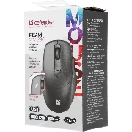 Мышь беспроводная Defender Feam MM-296 черный, 1600 dpi, радиоканал, USB, кнопки - 4, фото2