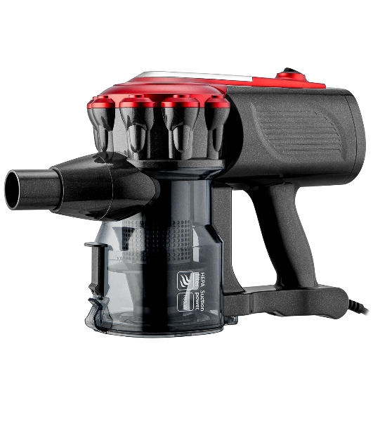 Пылесос вертикальный BRAYER BR4268 серый/красный, питание от сети, 185 Вт, уборка сухая, пылесборник 0,8 л