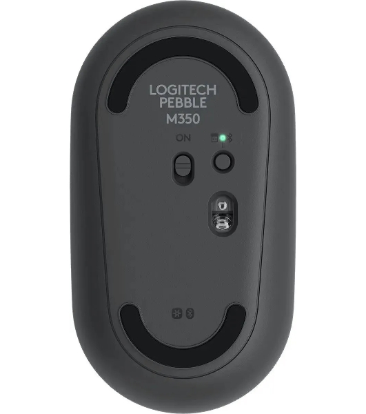 Мышь беспроводная Logitech Pebble M350 графитовый, 1000 dpi, радиоканал, Bluetooth, USB, кнопки - 3