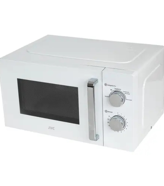 Микроволновая печь JVC JK-MW149M белый, 20 л, 700 Вт, переключатели - поворотный механизм