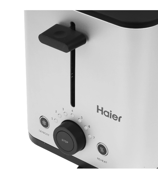 Тостер Haier HT-601 нержавеющая сталь, 900 Вт, 2 слота
