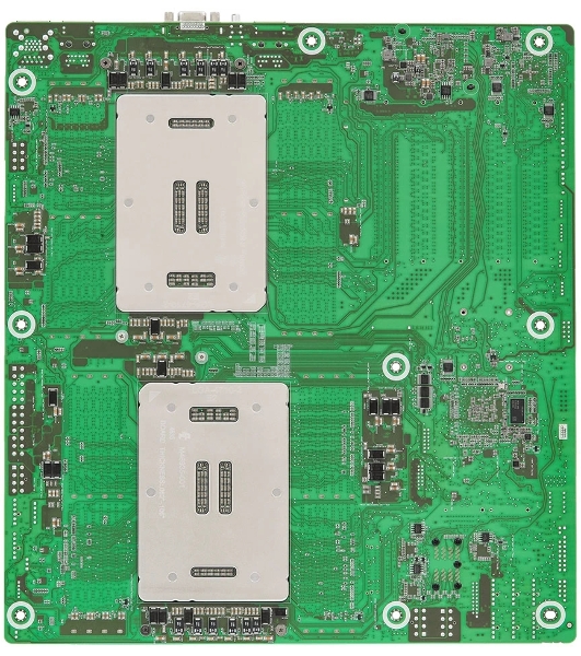 Серверная материнская плата ASRock GNR2D16-2T, 2xE2 (LGA 4710), встроен в процессор, 16xDDR5, 0xSATA, 2xM.2, 5xPCIe 5.0 x16, 1xVGA, 2x10Gb LAN, IPMI, 2xUSB-A 5Gbps, SSI EEB