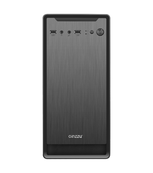 Компьютерный корпус Ginzzu B180 2хUSB 2.0,AU w/o PSU