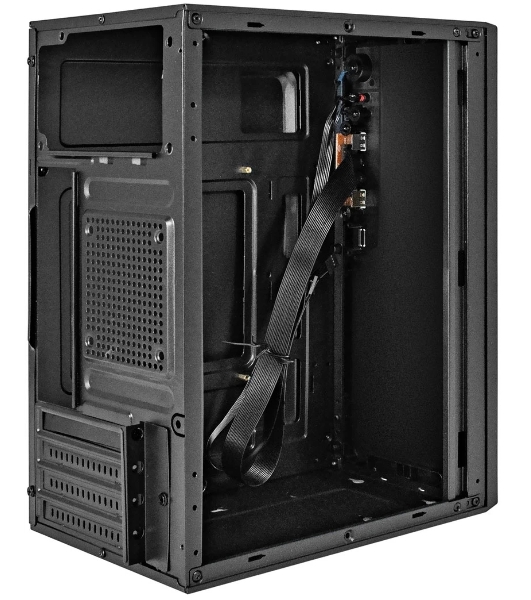 Компьютерный корпус Minitower ExeGate BAA-308UC-AA500 (mATX, БП AA500 с вент. 8см, 1хUSB/1хUSB 3.0/1хTypeC, HD Audio, черный)