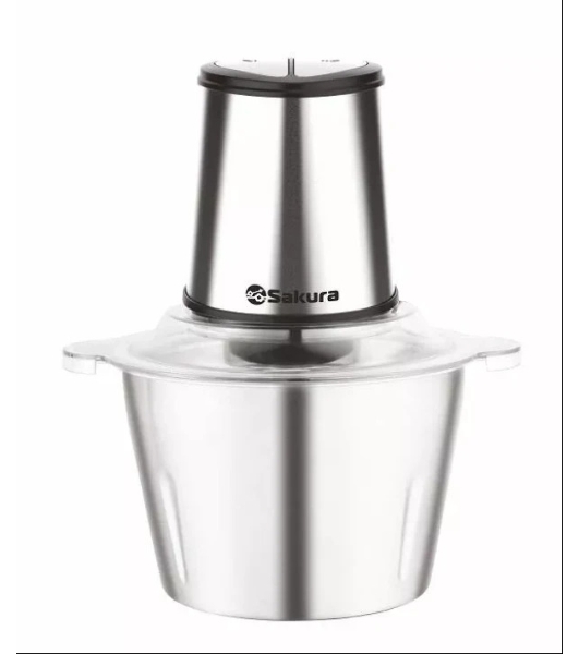Чоппер Sakura SA-6246BS 600Вт 2 л стальная чаша