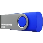 Флешка USB More Choice MF64-4 Blue (4610196407659), 64Gb, USB 2.0, R/W 15/6, синий, фото 1