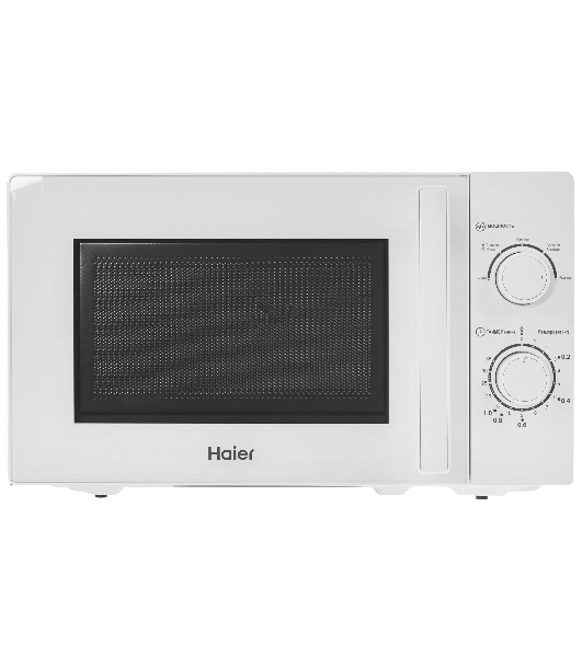 Микроволновая печь Haier HMB-MM207WA белый, 20 л, 700 Вт, переключатели - поворотный механизм