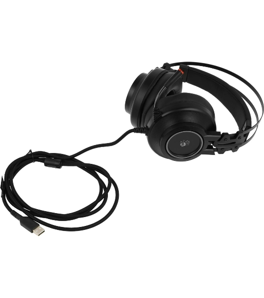 Гарнитура Bloody G528C чёрный, проводная, подсветка