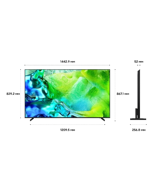 Телевизор Samsung QE65QN80HAUXPY, 65', черный, Mini LED, 4K Ultra HD, 120Hz, Tizen