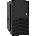 Компьютерный корпус Minitower ExeGate BAA-308UC-AA500 (mATX, БП AA500 с вент. 8см, 1хUSB/1хUSB 3.0/1хTypeC, HD Audio, черный), фото 1