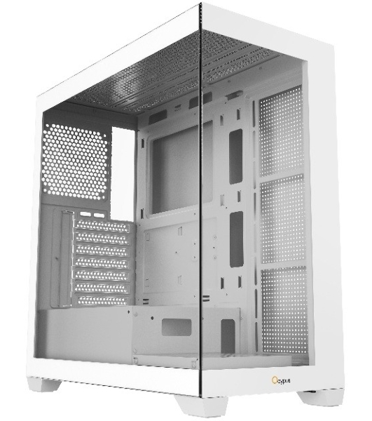 Компьютерный корпус Case Ocypus Gamma C72 WH ATX/win/white/no PSU/Tempered Glass