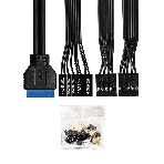Компьютерный корпус Minitower ExeGate BAA-308MU2-UNS450 (mATX, БП UNS450 с вент. 12см, 1хUSB+2хUSB 3.0, HD Audio, черный), фото8