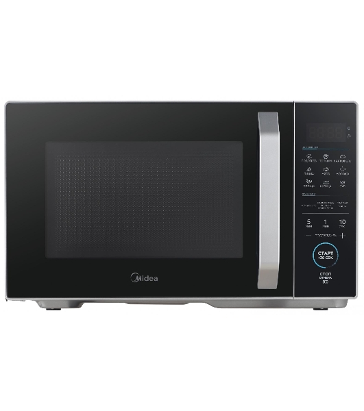 Микроволновая печь Midea EM825P2ET-S серебристый, 25 л, 800 Вт, переключатели - сенсор