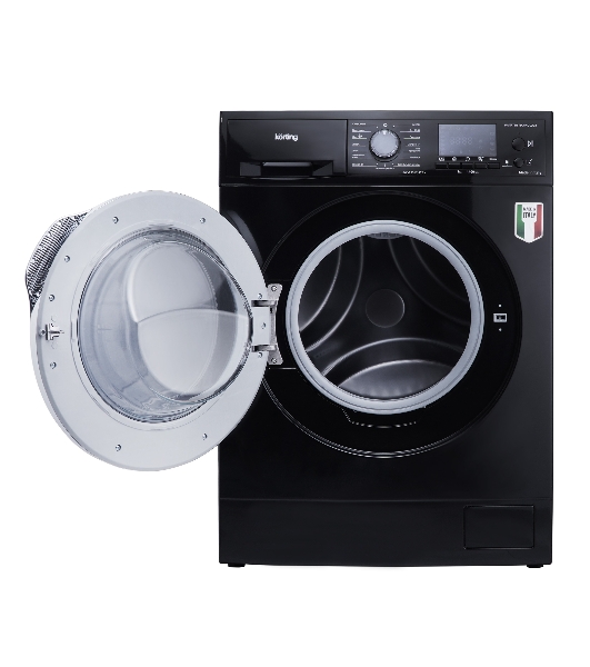 Стиральная машина Korting KWM 45ID1477 N черный, загрузка фронтальная 7 кг, 1400 об/мин, класс A