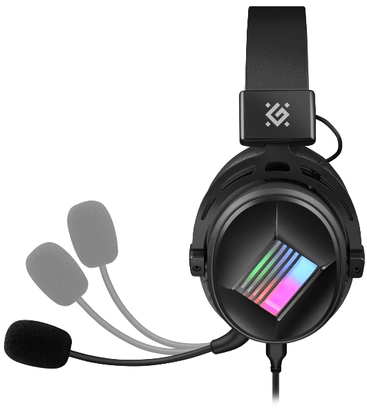 Гарнитура Defender Flux чёрный, проводная, подсветка