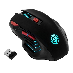 Мышь беспроводная Dialog Gan-Kata MRGK-14UR черный, 1600 dpi, радиоканал, USB, кнопки - 6