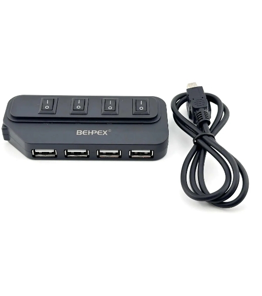 USB-концентратор Behpex BPH-1907, USB 2.0, USB 4 порта, USB