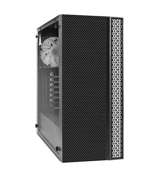 Компьютерный корпус Miditower ExeGate EVO-9211-700NPX (ATX, БП 700NPX с вент. 12см, с окном, 2хUSB+1хUSB3.0, HD аудио, черный, 1 вент. с RGb подсветкой)
