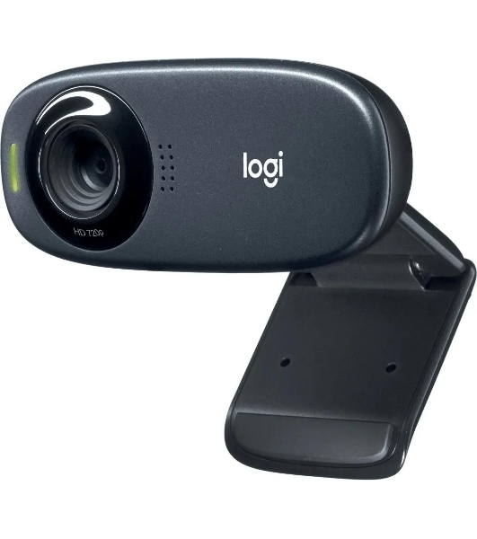 Веб-камера Logitech C310 HD 1280x720, 30 кадр/с, USB Type-A, микрофон (шумоподавление), автоосвещение, универсальное крепление