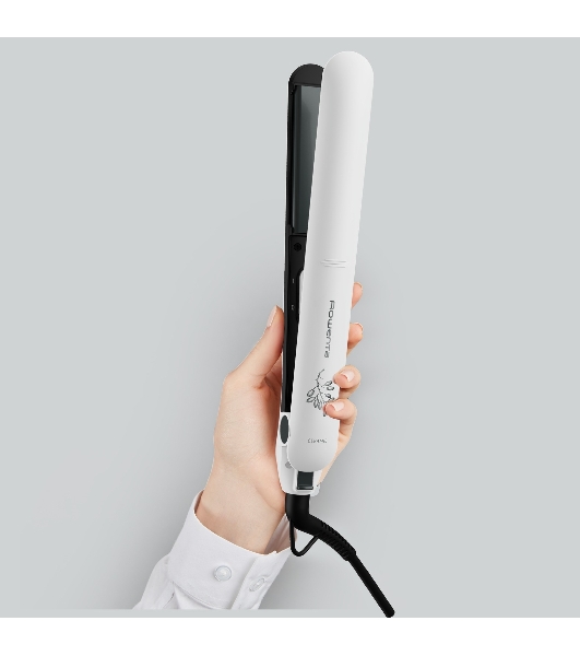 Выпрямитель для волос Rowenta Easyliss Pure SF1628F0 белый/серый, 25 мм, 200 °C, 1 режим