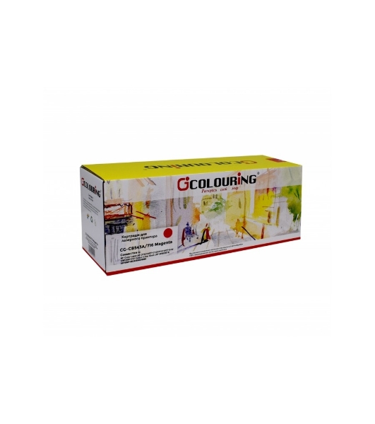Картридж лазерный Colouring CG-CB543A/716 Magenta (1400 стр.) для принтеров HP Color LaserJet CP1210/CP1215/CP1510/CP1518/CM1300/1312/Canon Color Shot LBP 5050/5970/5975/MF-8030/8040/8050