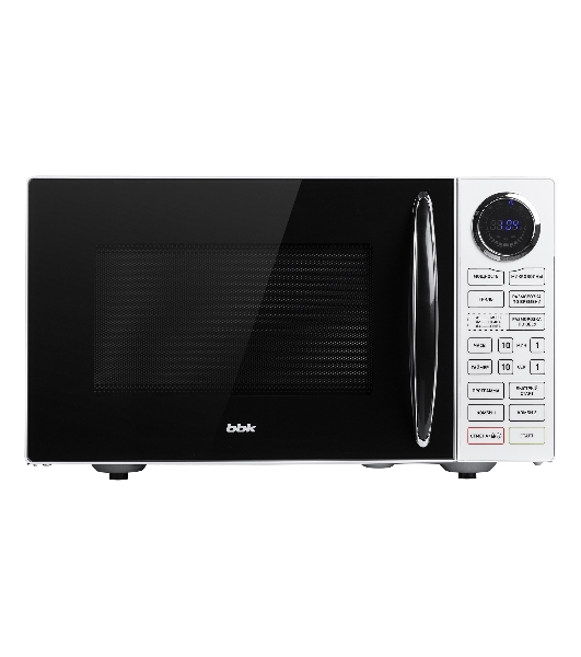 Микроволновая печь BBK 23MWG-930S/BW белый/черный, 23 л, 900 Вт, переключатели - сенсор