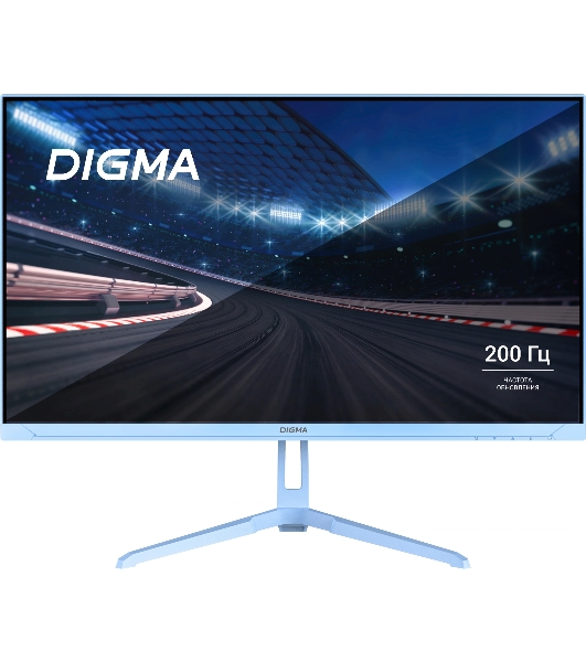 Монитор 23.8' Digma Overdrive 24P410F IPS 1920x1080, 200 Гц, 2 мс, 16:9, 300 кд/м2, 1xHDMI, 1хDP, 1xUSB, 1x3.5 мм, голубой