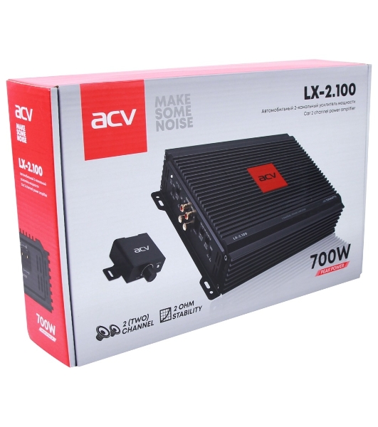 Усилитель автомобильный ACV LX-2.100 двухканальный