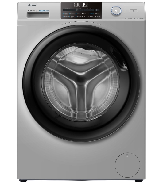 Стиральная машина Haier HW70-BP12959ASE серебристая, загрузка фронтальная 7кг, 1200 об/мин., класс: A+++