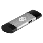 Кард-ридер Digma CR-СU2520-G/серый/SD/TF/micro-SD/micro-SDXC/miсro-SDHC/USB 2.0/Type-C/алюминий, фото5