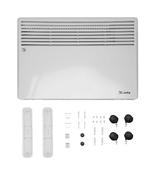 Конвектор электрический MTX CH-1500, белый, 1500 Вт, 20 м2, термостат