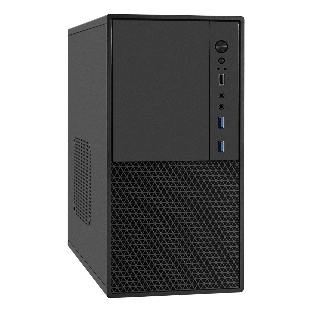 Компьютерный корпус Minitower ExeGate BAA-308MU2-UNS500 (mATX, БП UNS500 с вент. 12см, 1хUSB+2хUSB 3.0, HD Audio, черный)