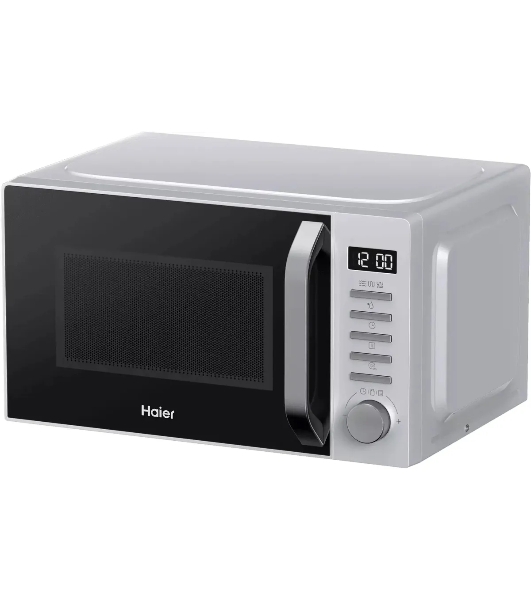 Микроволновая печь Haier HMB-DG208SA серебристый, 20 л, 800 Вт, переключатели - кнопки, поворотный механизм