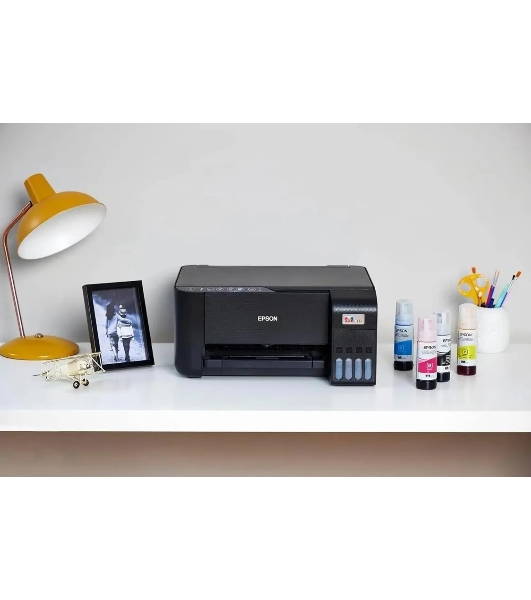 МФУ струйное Epson EcoTank L3252/А4/цветная печать/до 5-10 стр. в мин./лоток подачи 100 л./черный (C11CJ67423) (L3252)