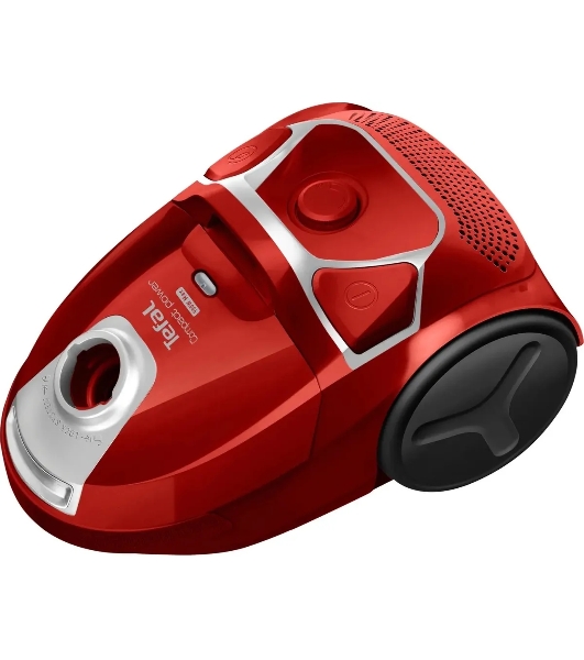 Пылесос Tefal TW3953EA красный/серебристый, 750 Вт, уборка сухая, пылесборник мешок 3 л