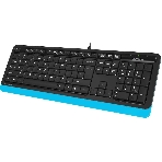 Комплект клавиатура+мышь A4Tech FStyler F1010 проводной, USB, 1600 DPI, чёрный/синий, фото9