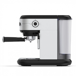 Кофеварка рожковая BQ CM3001 сталь-черный, исп. кофе - молотый, 1 л, 1450 Вт, 15 бар