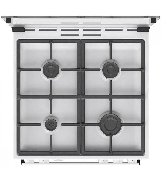 Плита газовая Gorenje GG6A11WF белый, конфорок 4 газовых, духовка 72 л, 60 см x 85 см x 60 см