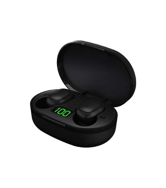 Наушники TWS Maxvi MHF-101BT UP черный, вкладыши, Bluetooth, сенсорное управление, до 4 ч
