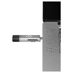 Кард-ридер Digma CR-СU2520-G/серый/SD/TF/micro-SD/micro-SDXC/miсro-SDHC/USB 2.0/Type-C/алюминий, фото7