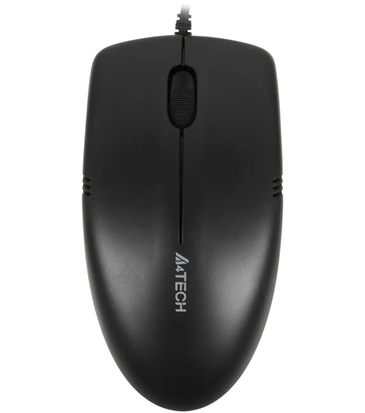 Мышь проводная A4Tech OP-530NUS черный, 1200 dpi, USB, кнопки - 3