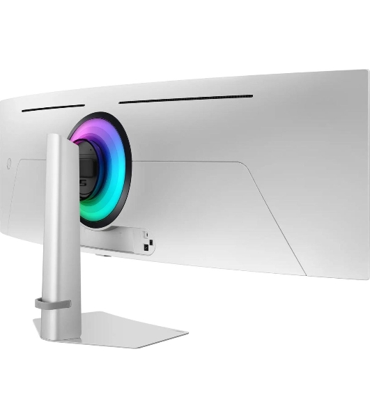 Монитор 49' Samsung Odyssey OLED G9 S49DG932SIXCI OLED 5120x1440, 240 Гц, 0.03 мс, 32:9, 250 кд/м², 1xHDMI, 1xDP, 2xUSB-C, 1x3.5 мм, изогнутый R1800, серебристы