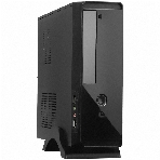 Компьютерный корпус MiniITX ExeGate MI-209 Black, miniITX/mATX, (M300, 80мм), 2хUSB, Audio, фото 1